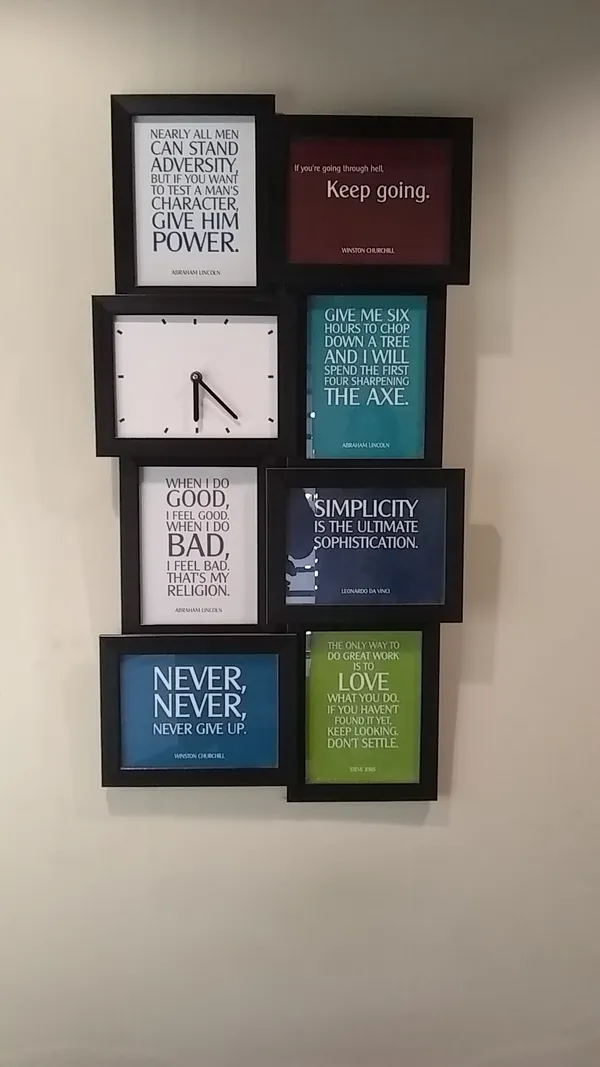 The quote wall at Smile Savers